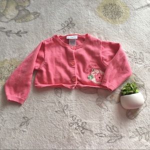 Baby Girls Pink Long Sleeve Cardigan
